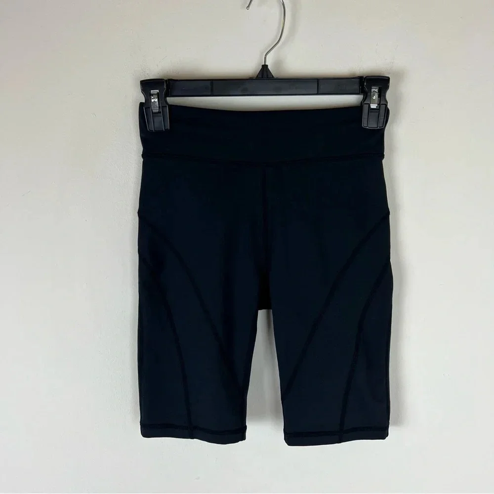 Free People Movement High-Rise Biker Baby Shorts Black Size XS